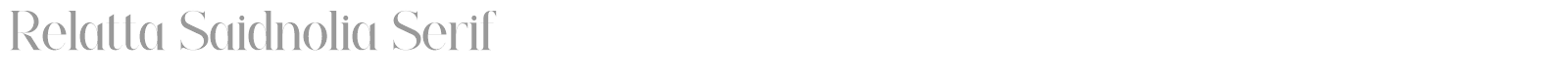 Relatta Saidnolia Script font preview